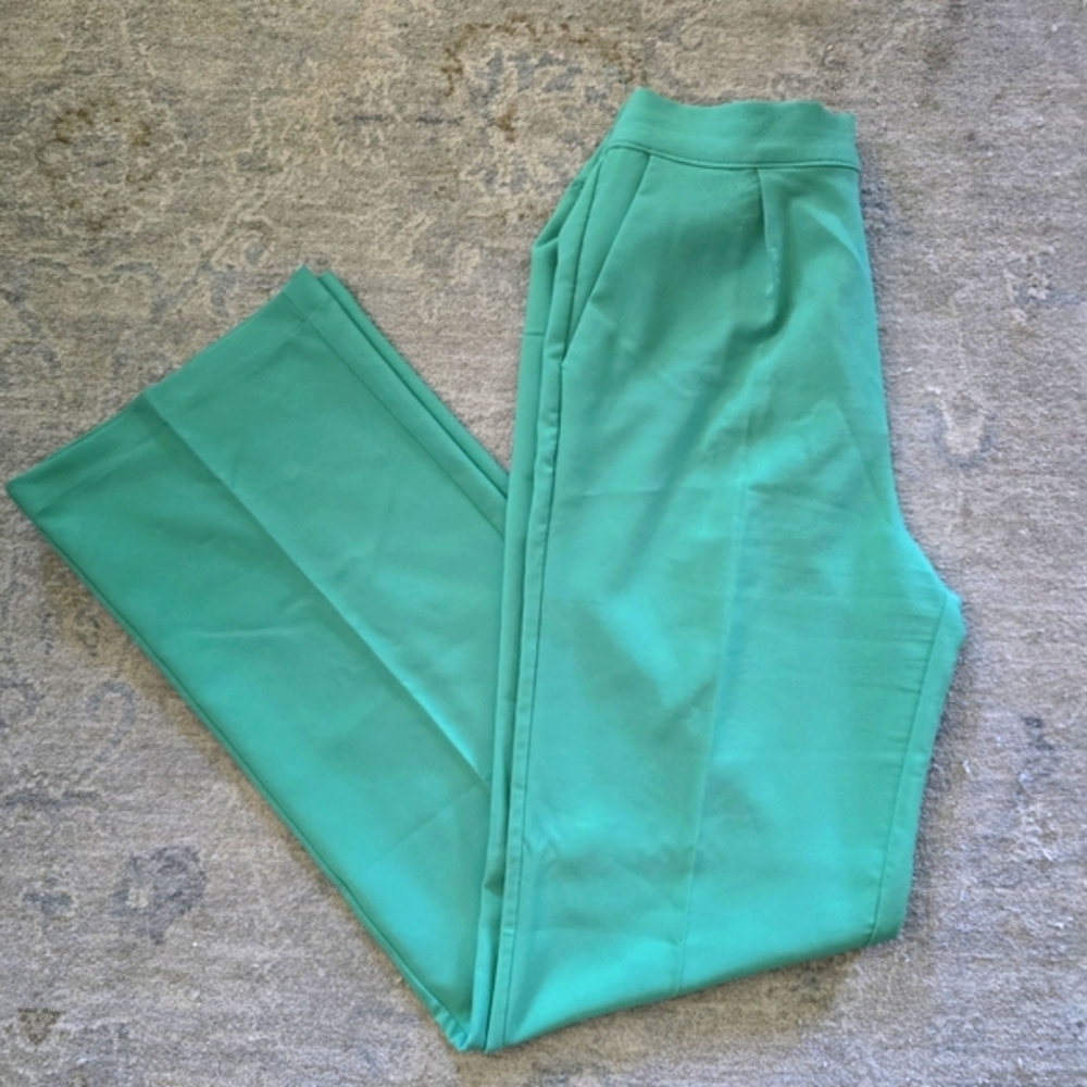 Love Tree Women's Green Pants Trousers Office Business Work Pant